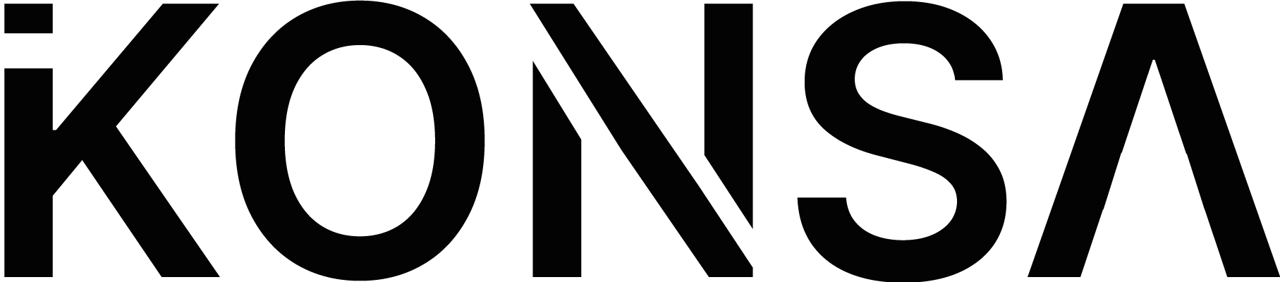 Logo Konsa na cor preta